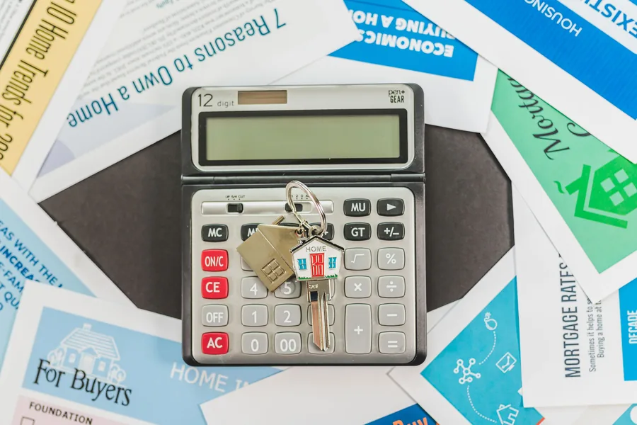 House valuation documents arranged for property appraisal